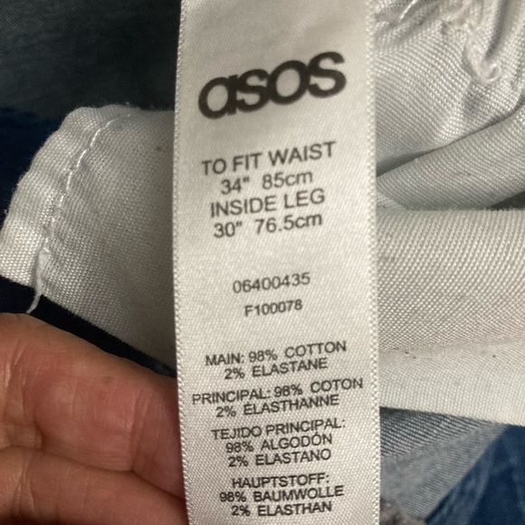 Asos Denim Jeans Size 34 - Picture 3 of 3